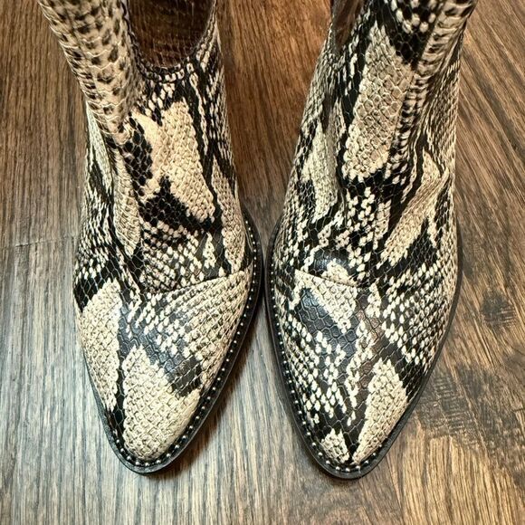NWOB SCHUTZ Women's Haven Snake-Print
Western Booties - Picture 4 of 6